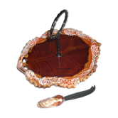 Vallauris cheese platter and knife