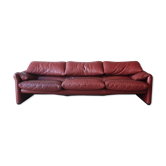 3 seater Maralunga Terracotta sofa, Vico Magistretti for Cassina