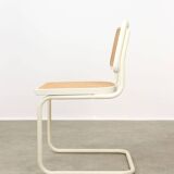 Vintage Cesca B32 chair in white by Marcel Breuer, 1970s