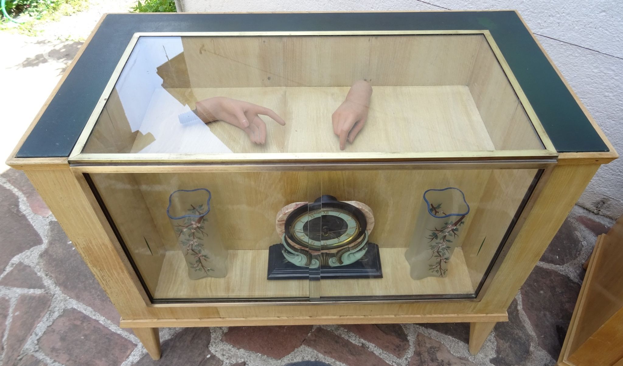 Comptoir vitrine d'horlogerie années 50