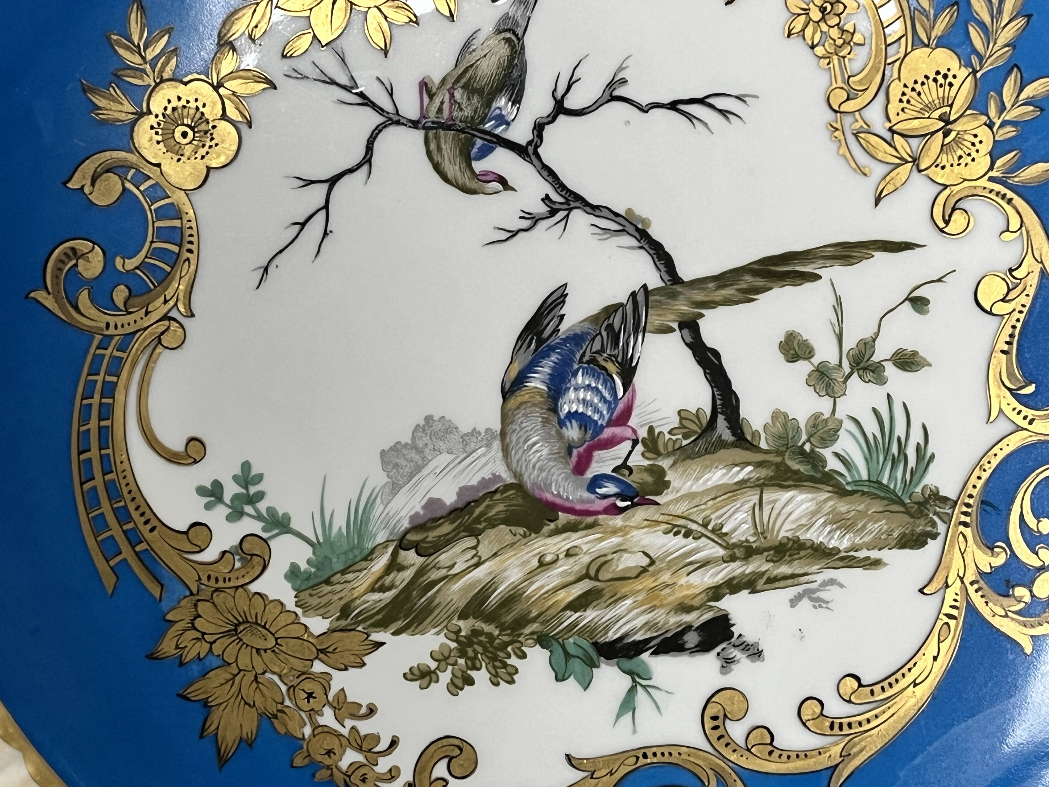 Limoges, Bernardaud polychrome porcelain tray, 20th century