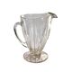 Glass pitcher on base