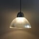Suspension vintage verre prismatique