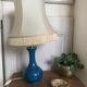 Vintage enamelled ceramic lamp