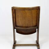 Vintage Cinema Chair TON (Thonet), 1940s Czech, Wooden Theatre Seat