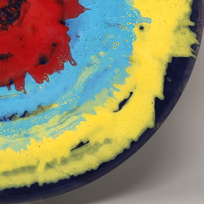 1970s Gorgeous Decorative Plated or Centerpiece by Frumento Spotorno. Made in Italy