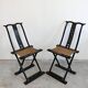 Pair of antique folding chairs Mare, China, circa 1880