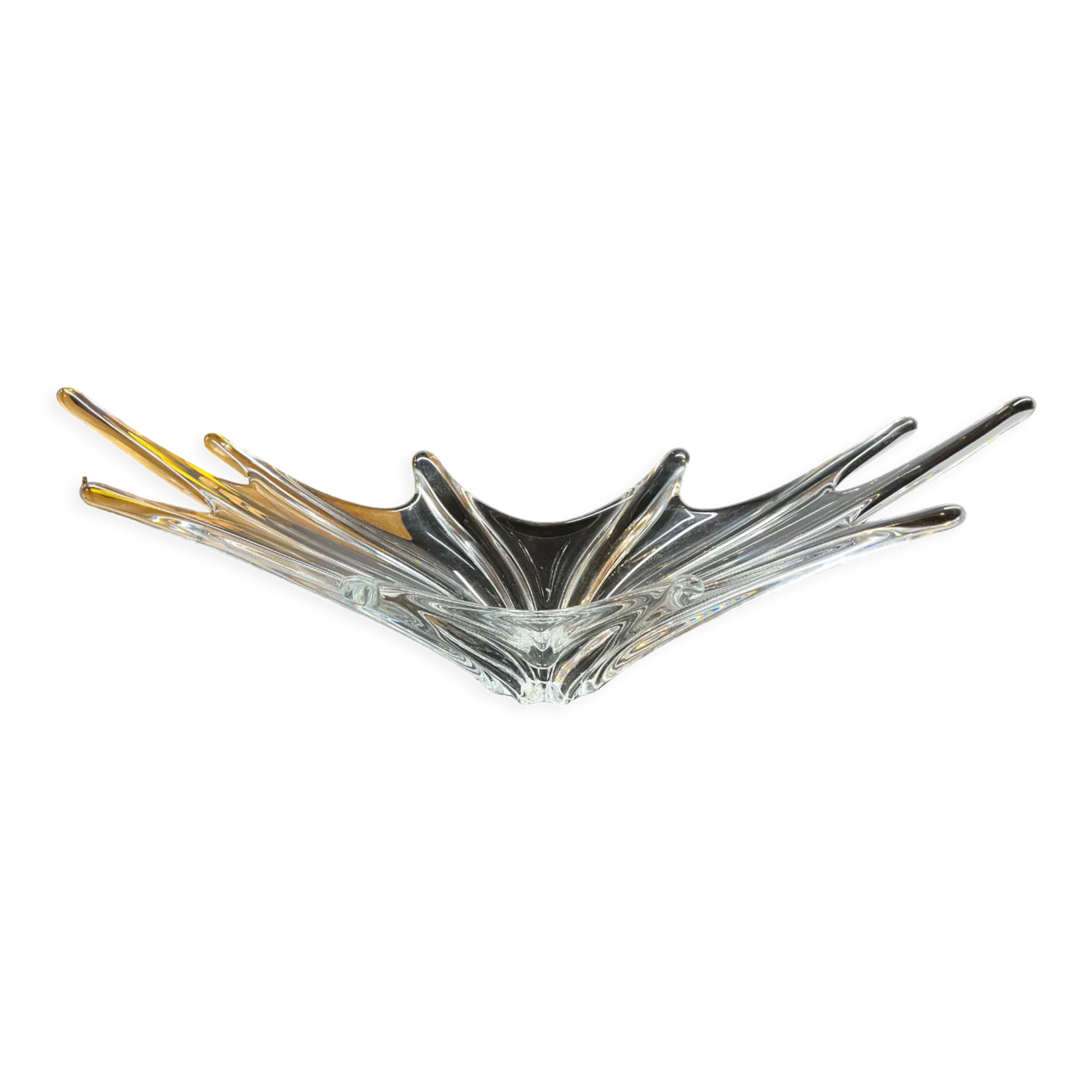 Large vintage cut crystal Baccarat 50s