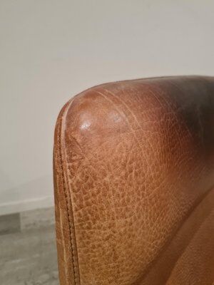 Adjustable and swivel brown armchair by De Sede 50