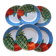 6 pop 90's porcelain dessert plates
