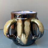 Atypical bowls in varnished stoneware by Sylvain Hublet