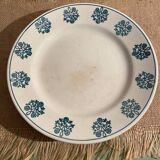 Assiettes Sarreguemines en terre de fer