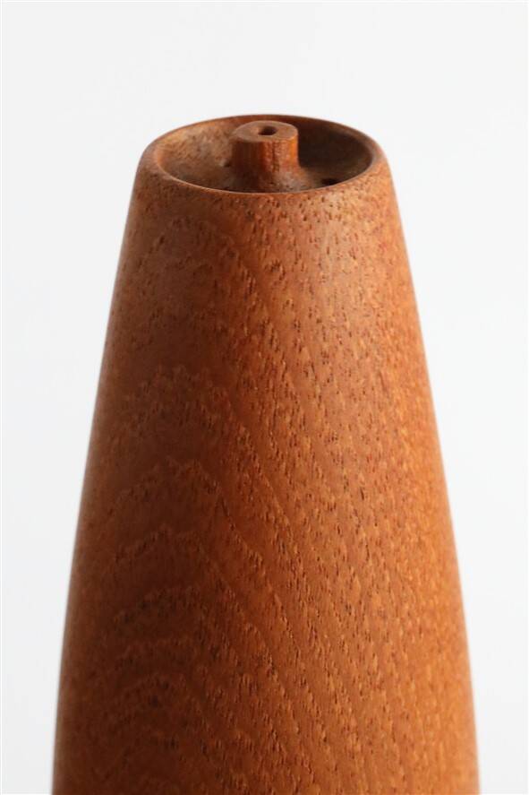 Restored teak pepper crusher / mill & salt shaker set by Wiggers / 1960s / mid-century Danish modern design