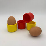 4 vintage egg cups, Sitap France, 1970s