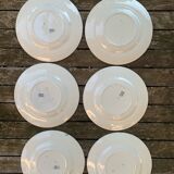 6 assiettes terre de fer