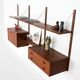 Teak shelving unit, Danish design, 1960s, manufactured in Denmark