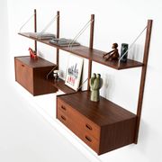 Teak shelving unit, Danish design, 1960s, manufactured in Denmark