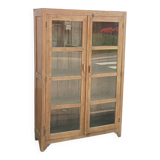 Old wooden glass cabinet