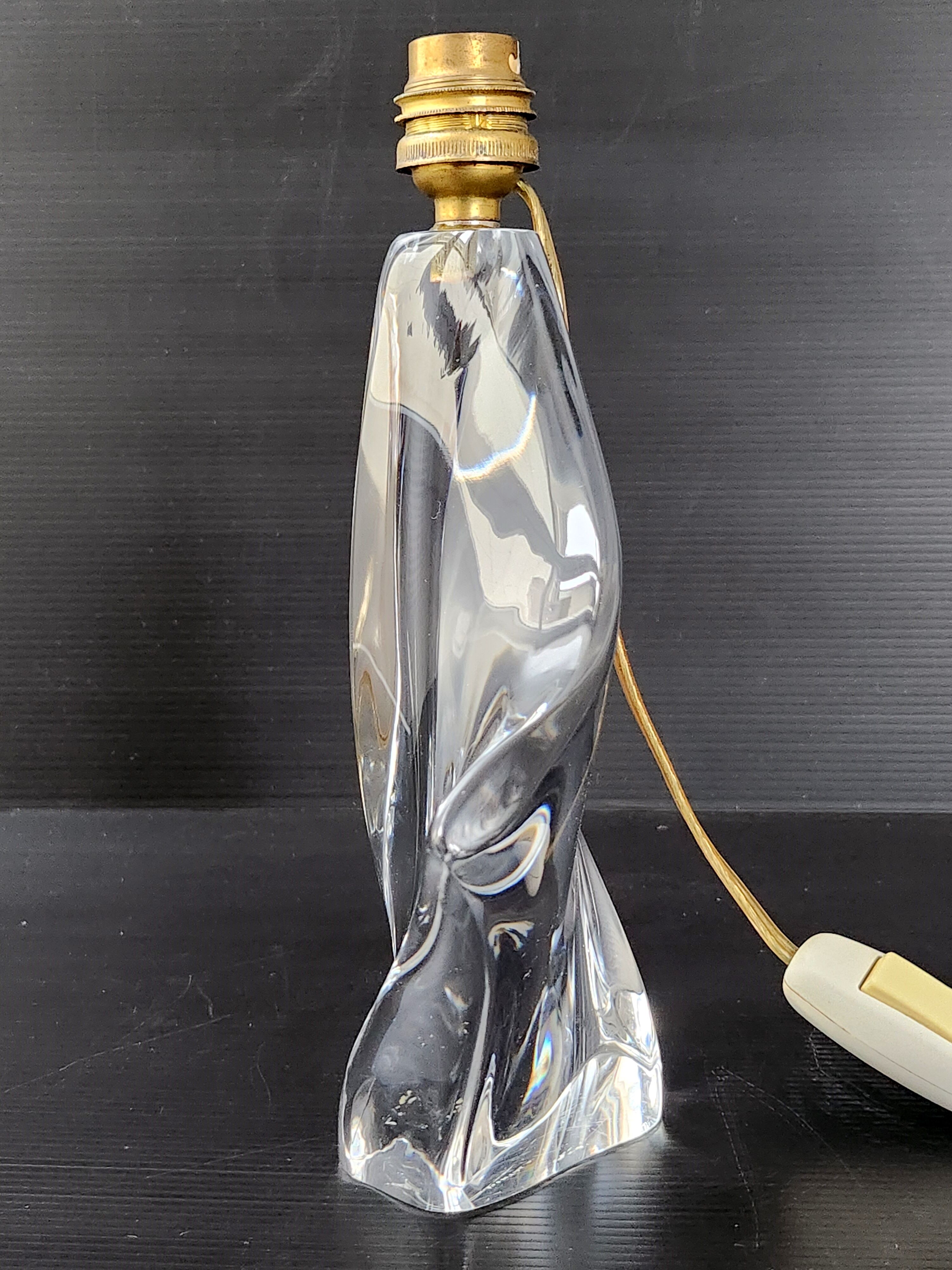 Vintage crystal lamp foot 1950