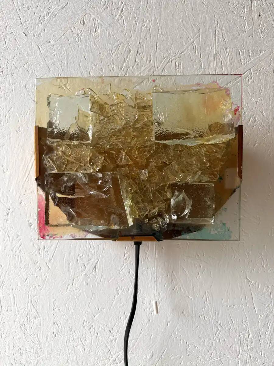 Cosack Leuchten glass mosaic wall lamp horizontal