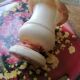 Vase en albatre Médicis rosé et creme