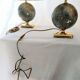 Pair of French 70s lamps Philippe Barbier style