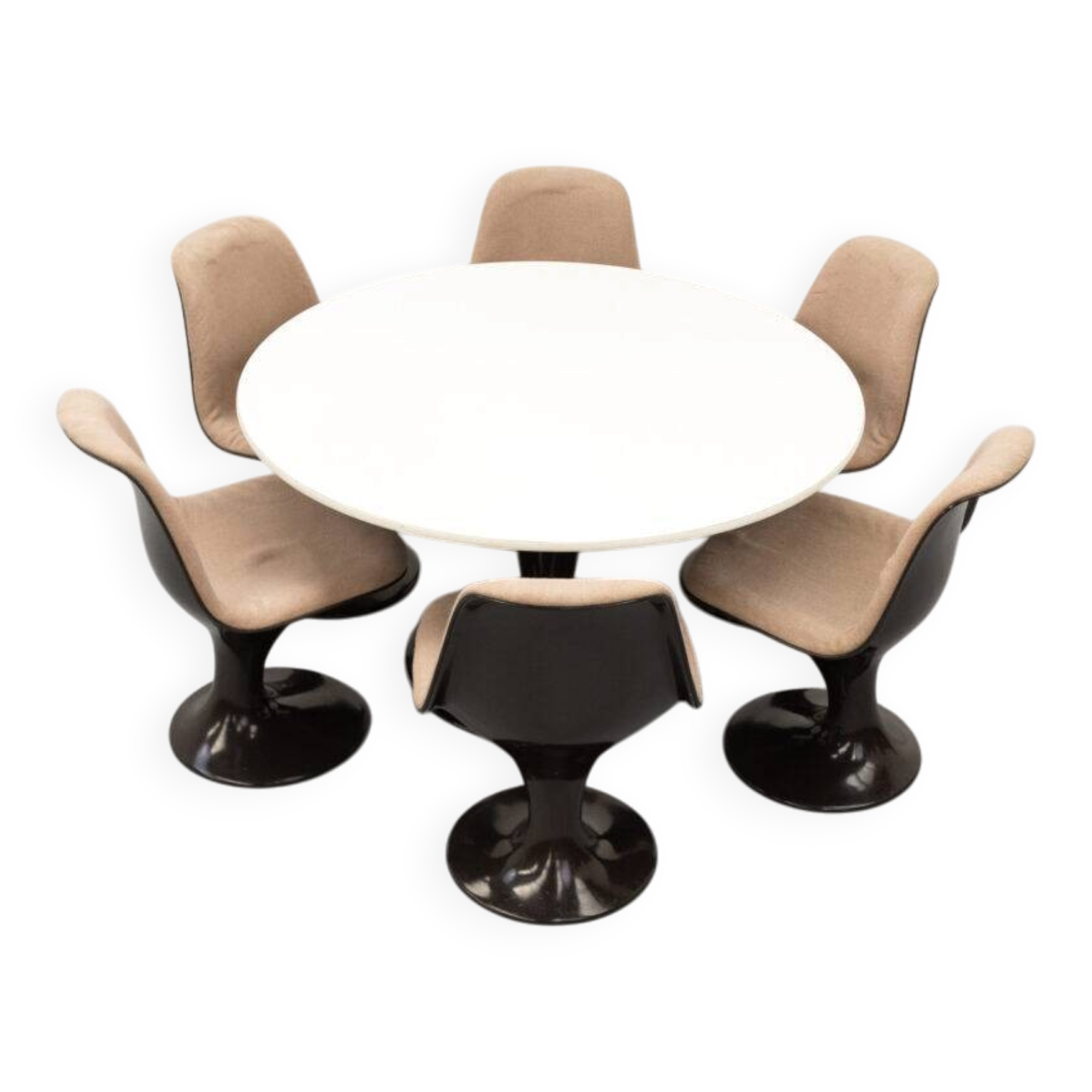 Ensemble de salle à manger Orbit Herman Miller des années 1970