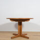Table à manger ronde extensible en teck des années 1950, Royaume-Uni