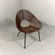 Rattan easy chairs by Rohé Noordwolde, Netherlands 1950-60’s