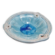 Blue Glazed Ceramic Fruit Bowl, 21st Century