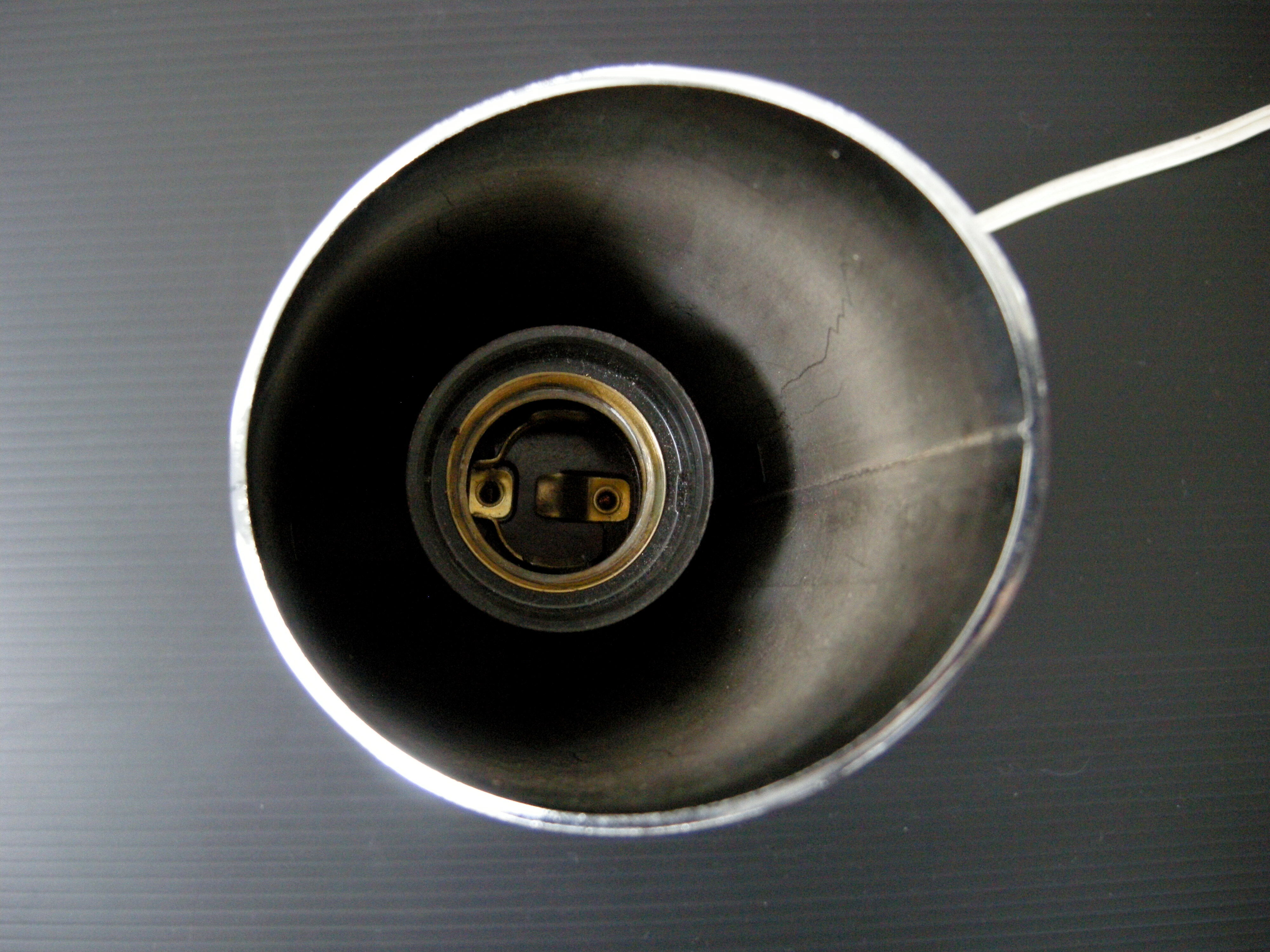 Vintage inclined cylinder lamp 1970 space age