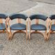 Set 4 chaises salle à manger "Brigitte" milieu du siècle Pozzi et Verga