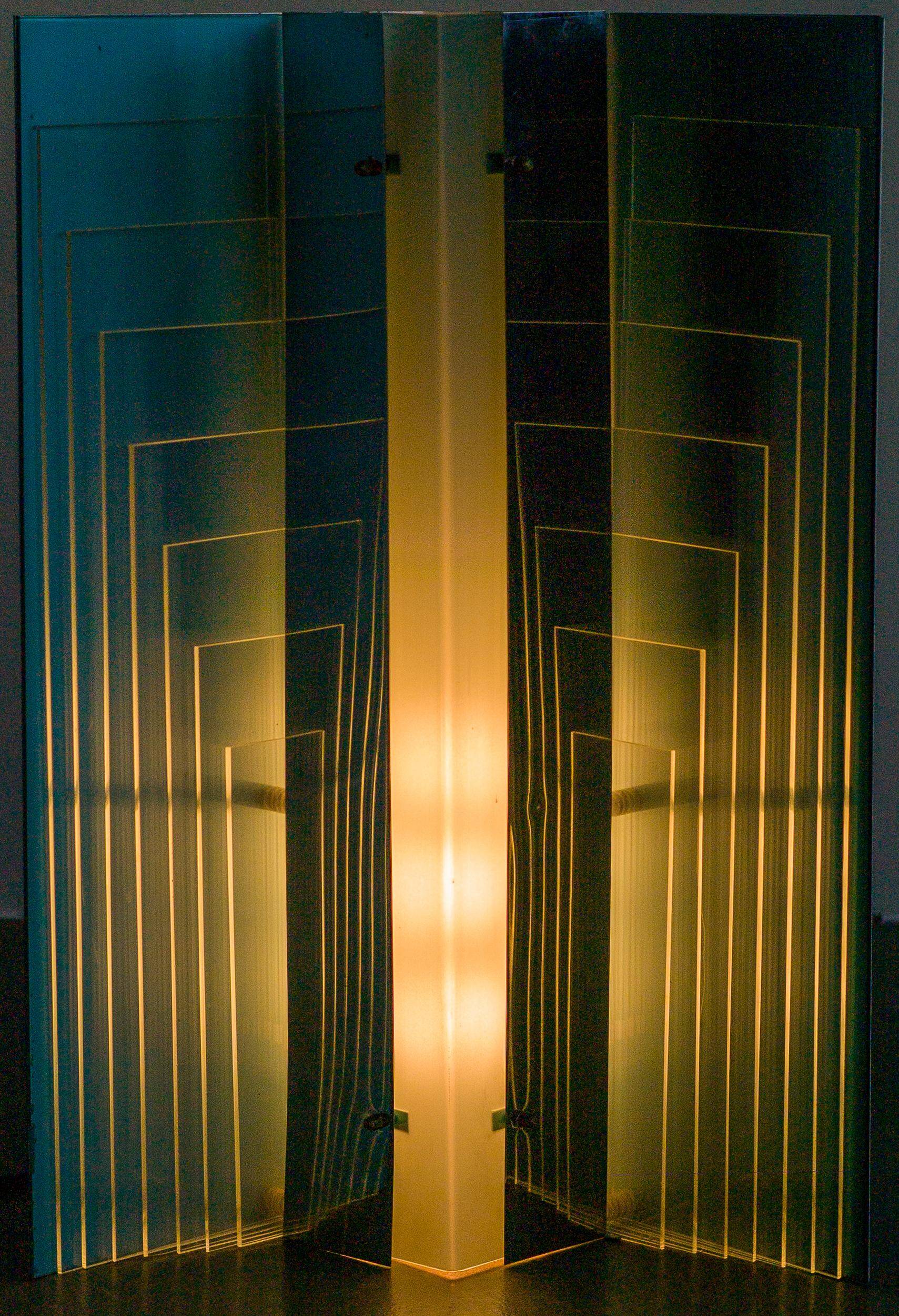 Table lamp by Fabrizio Cocchia and Gianfranco Fini for New Lamp, Italy 1969