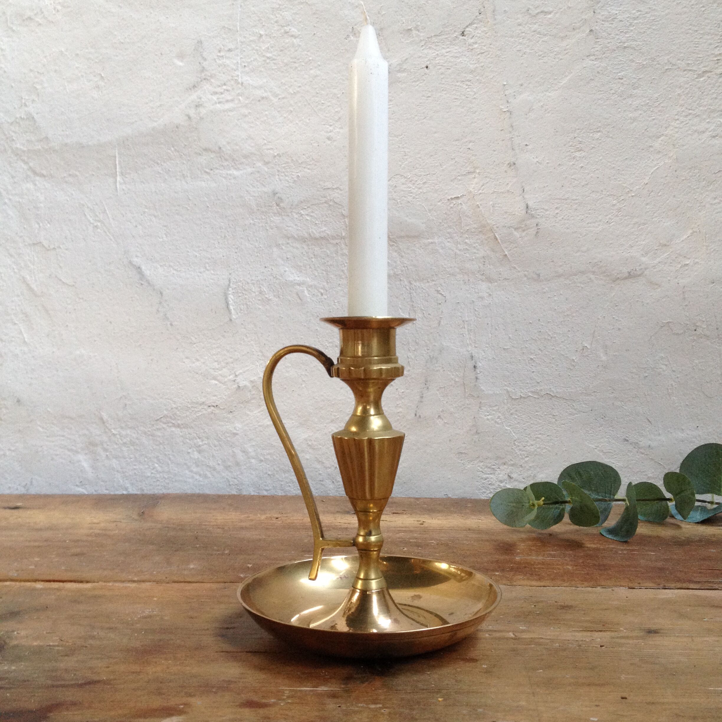 Brass empire candlestick