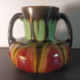 Art Deco ceramic vase signed Henri Delcourt France