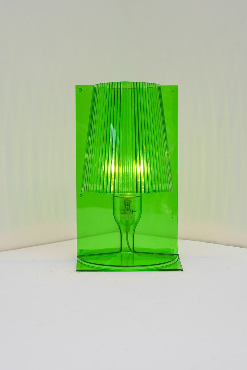 Lampe de table en polycarbonate transparent vert par Ferruccio Laviani pour Kartell, 2003.