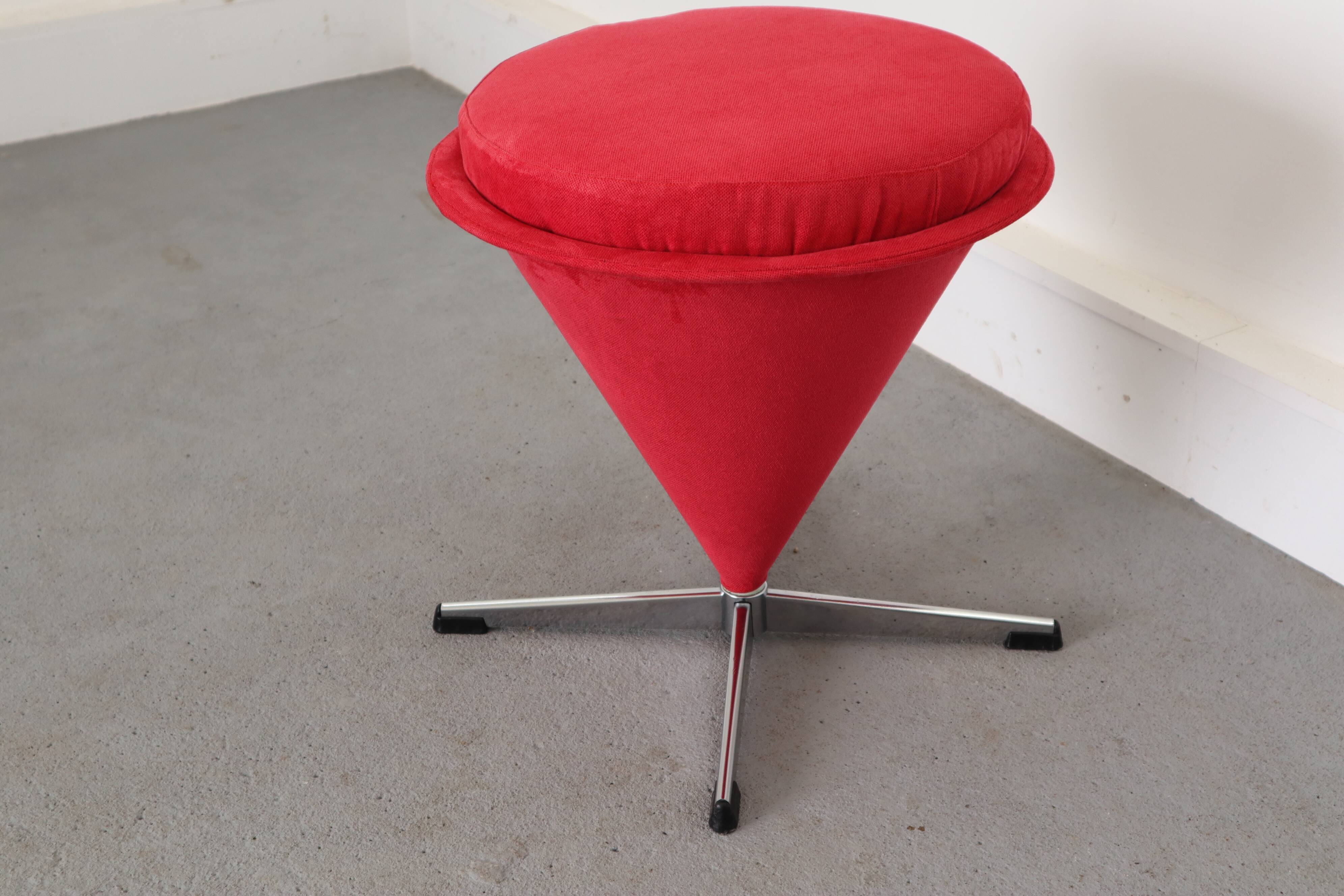 Cone stool by Verner Panton, 1960s