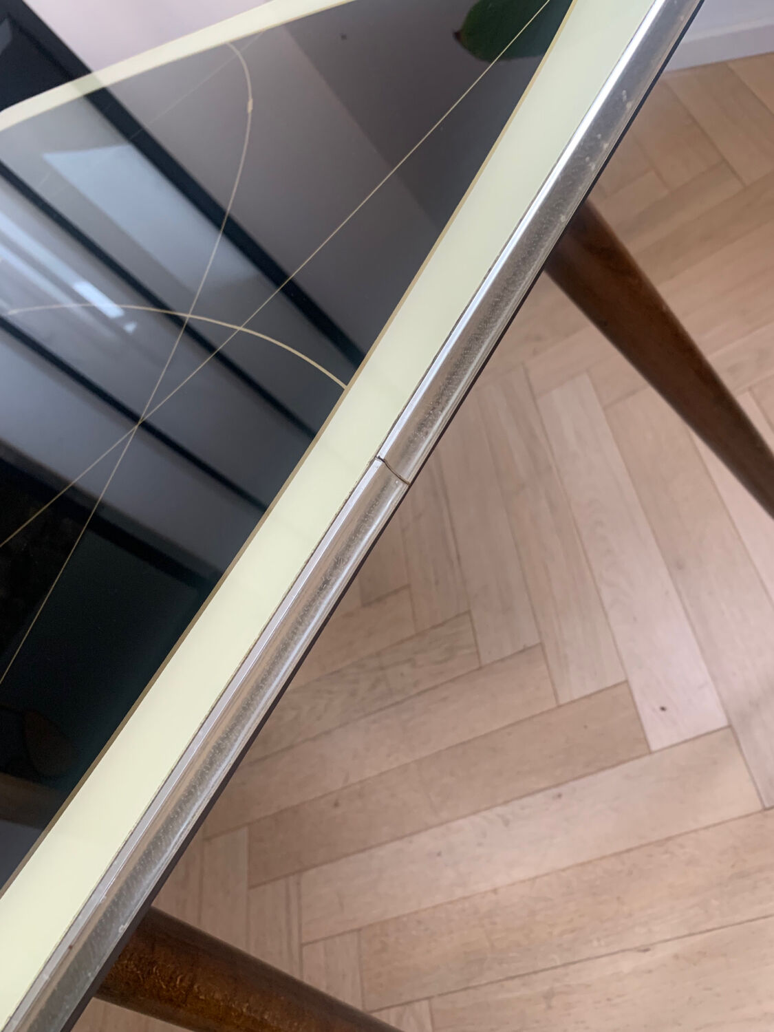 Hand-cranked coffee table