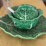 Tureen slush green cabbage with its spoon