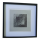 Tableau Vintage Art Optique - Victor Vasarely - Frame 40x40cm