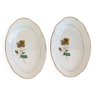 Set of 2 Digoin Sarreguemines raviers, Verlaine model