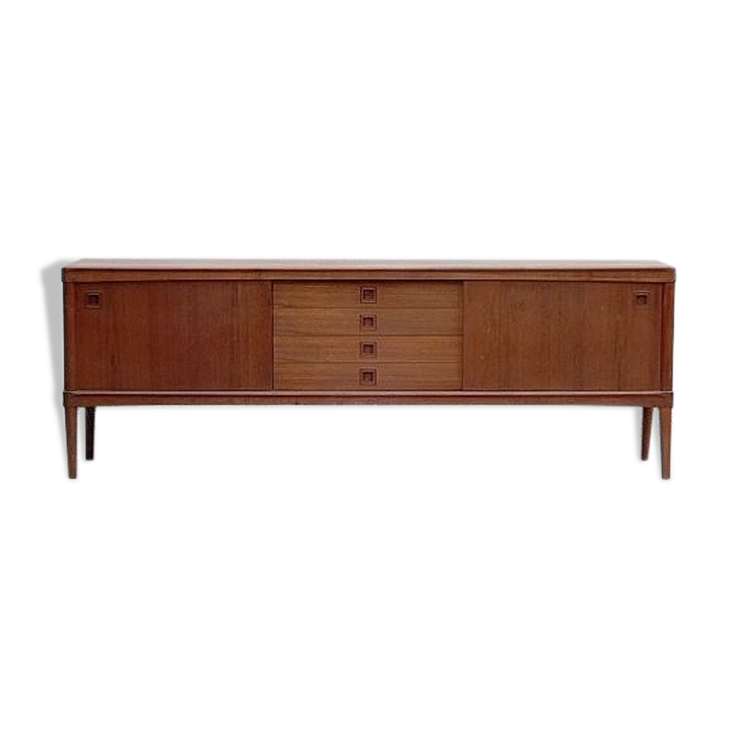 Danish teak row H.W. Klein Scandinavian 1960s