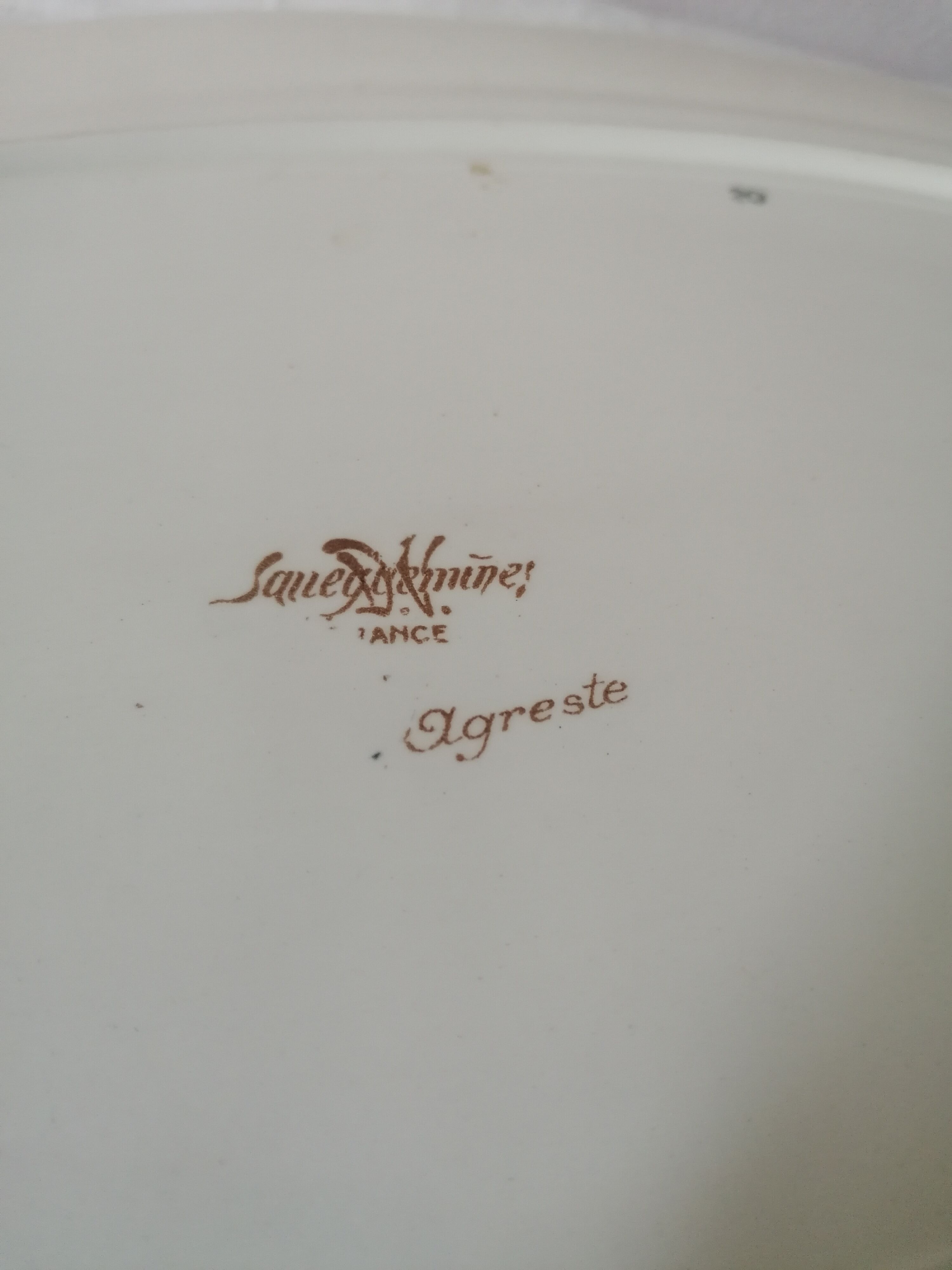 Sarreguemines oval dish