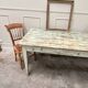 Solid wood farmhouse table