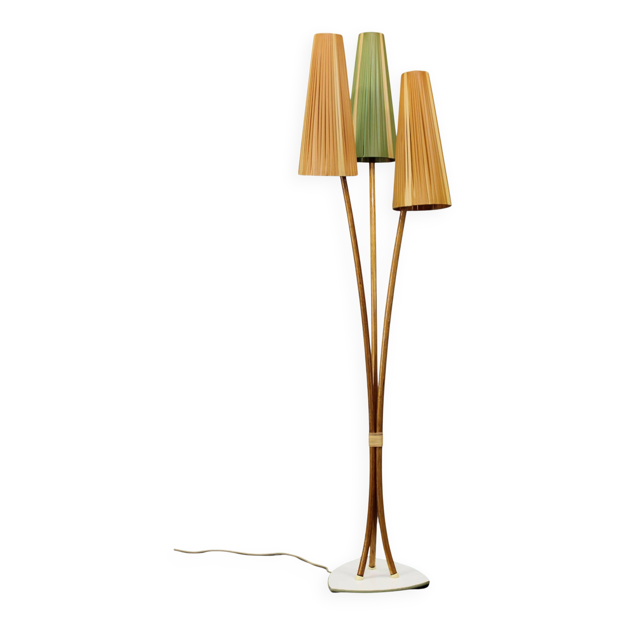 Mid-century modern floor lamp by PGH Leuchtenbau, East Germany, 1960s