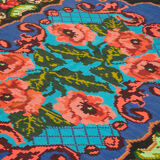 Handmade Vintage Moldovian Black Kilim 200 cm