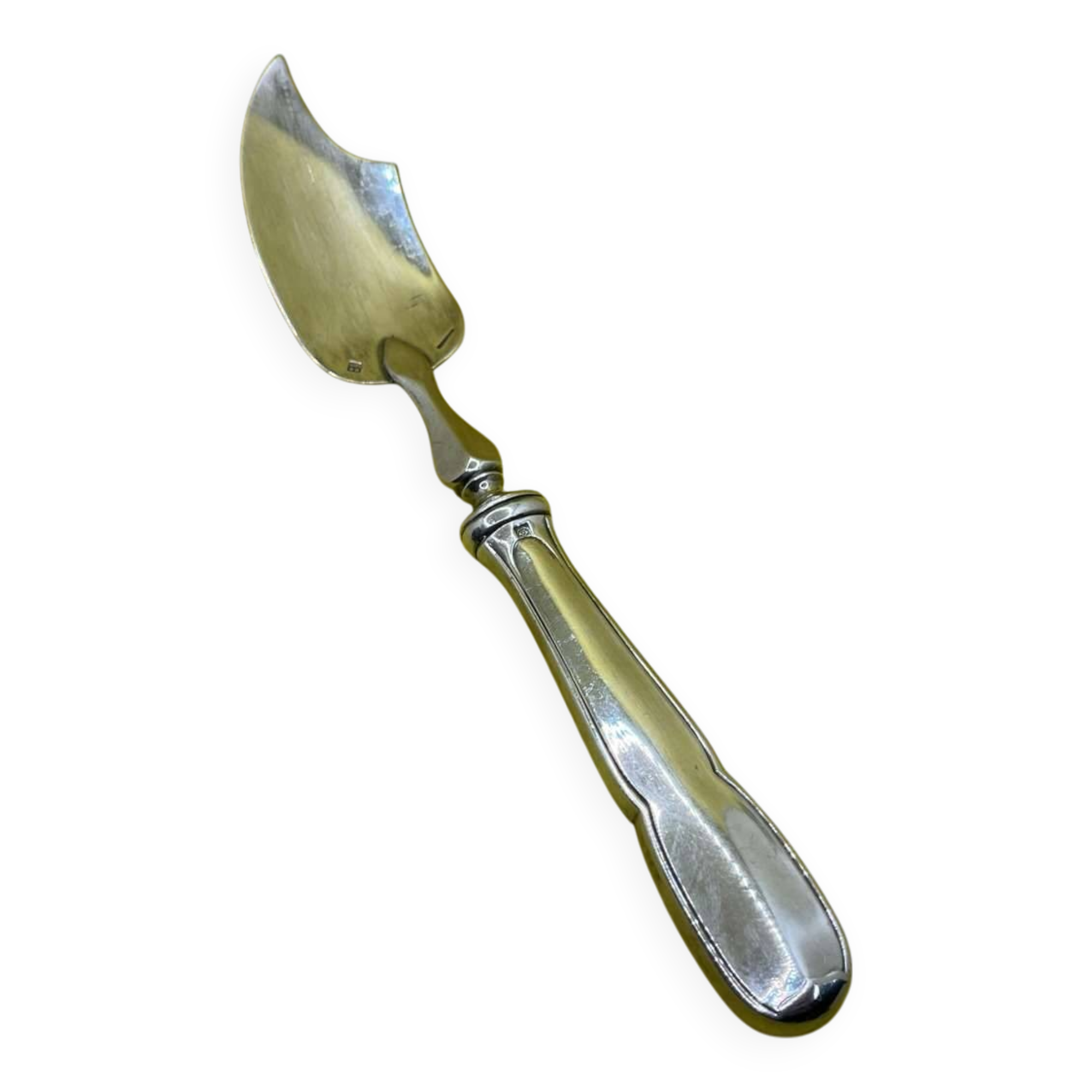 Boulenger silver metal cheese knife