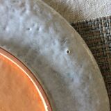 Vintage dish in ceramic African drawing