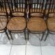 Rare suite of 8 chairs bistrot salon Fischel 1890