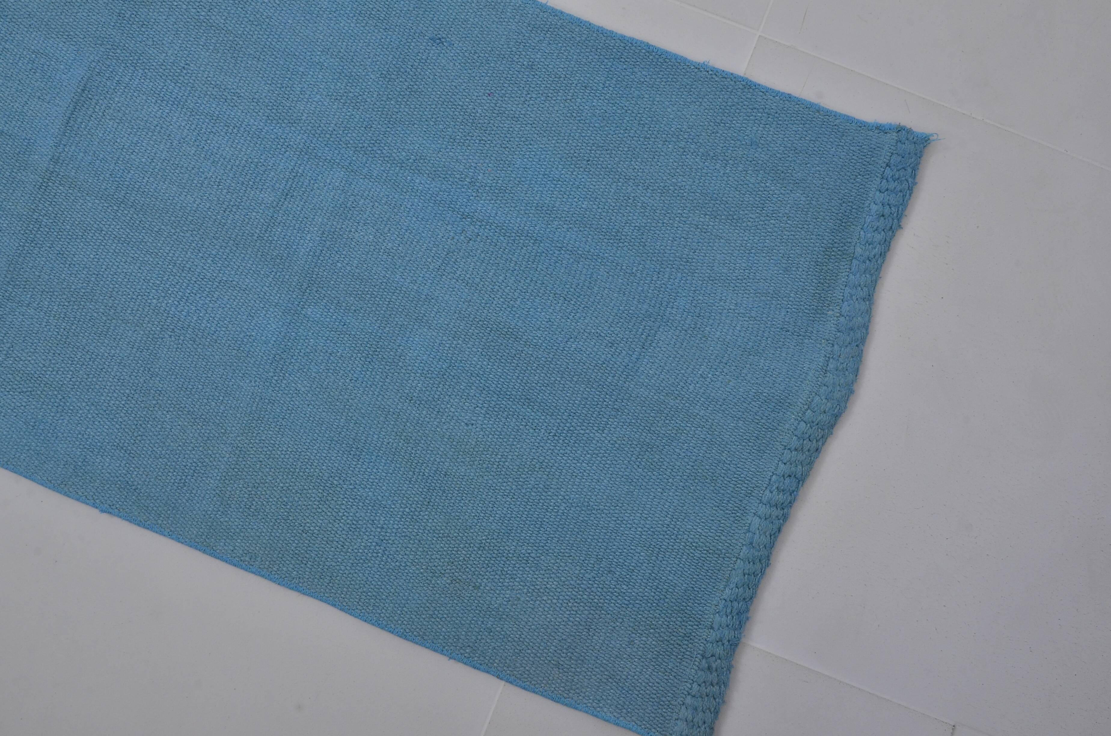 Blue Vintage handmade Hemp Runner sku 3911
